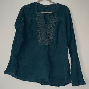 Large Eddie Bauer Sheer Lightweight Blouse